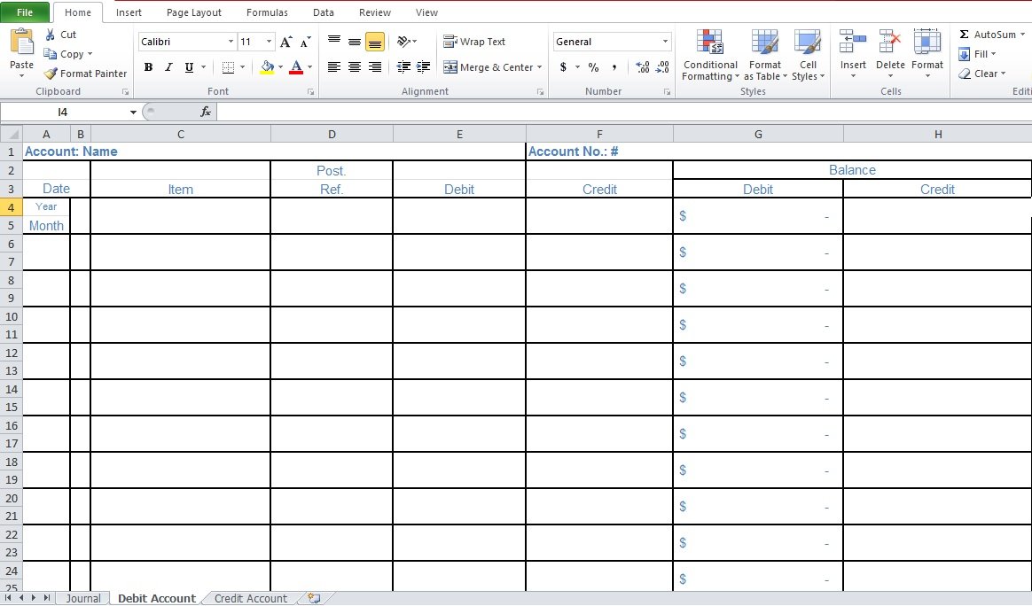 free excel bookkeeping template