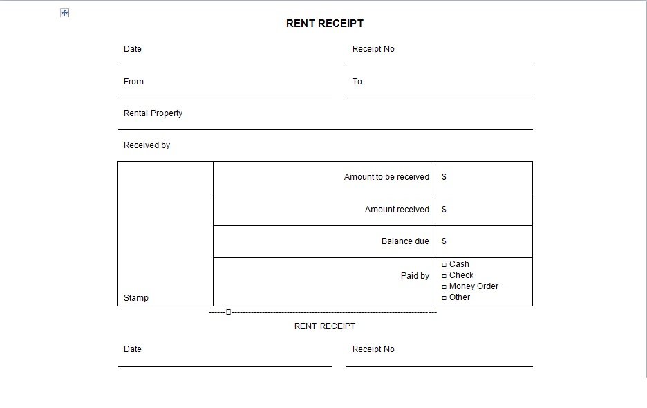 Printable Car Rental Receipt Printable World Holiday