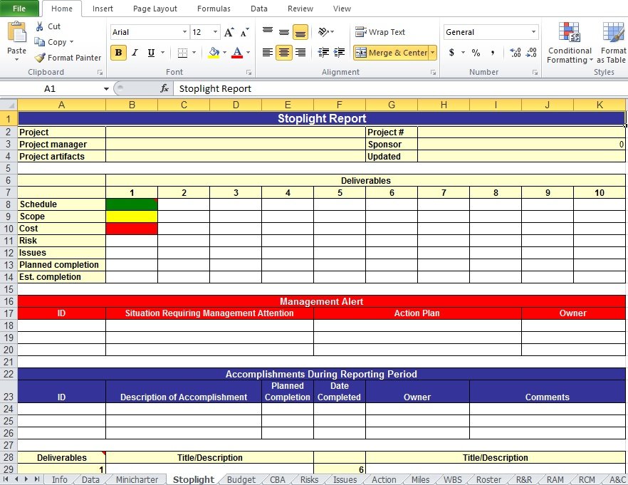 project planner template excel free download