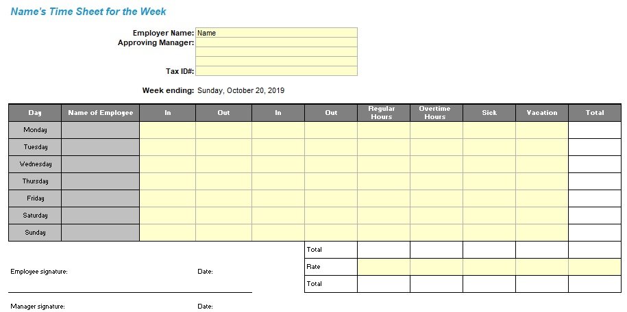 Employee Attendance Tracker Excel Template Excel Templates