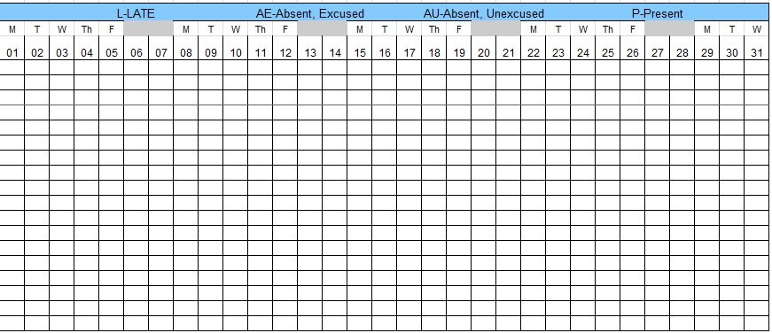 Free Employee Attendance Sheet Template Excel Tmp 1281