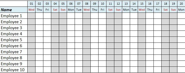 11 Free Employee Vacation Tracker Templates Excel Excel Tmp 8003