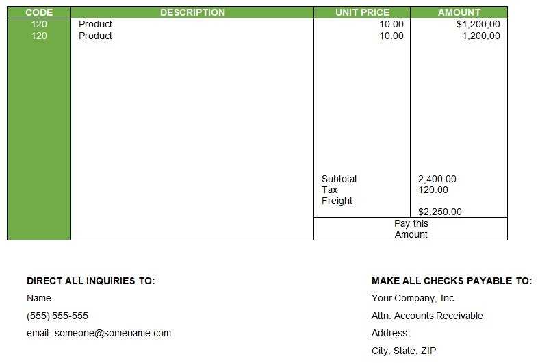 travel agency bill template