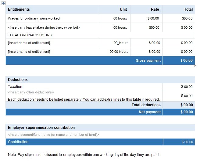 Salary Slip Format In Excel Free Download Excel Tmp