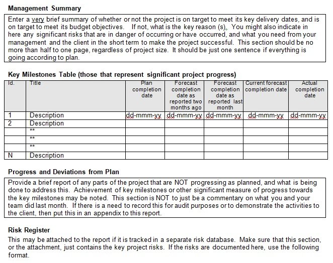 Monthly Management Report Template Excel Free Printable Templates