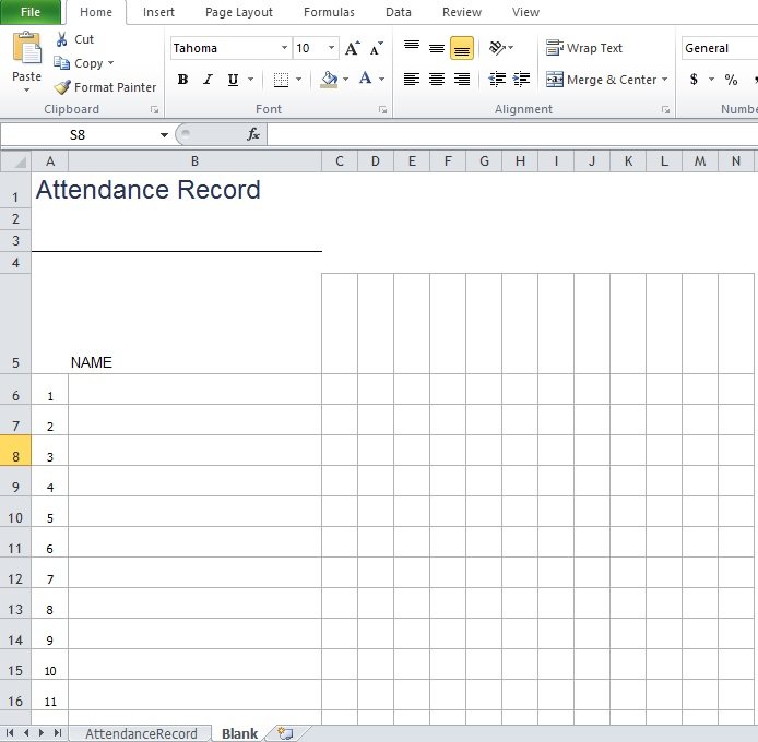 Free Employee Attendance Sheet Template - Excel Tmp ...