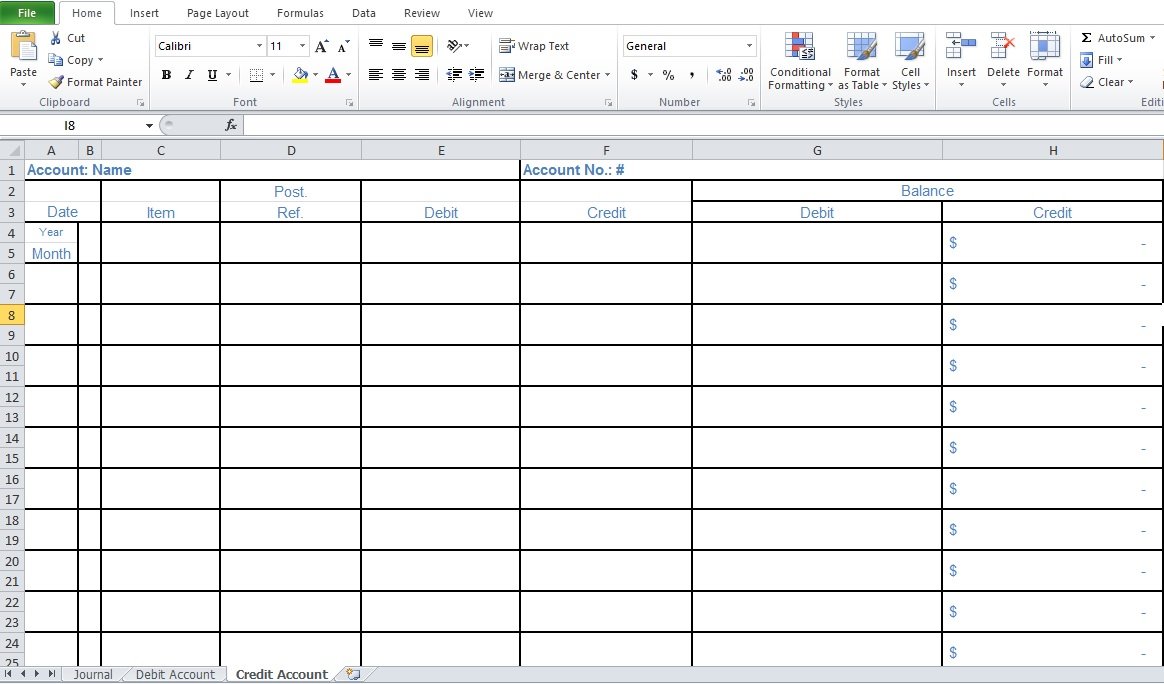 Free Bookkeeping Templates For Small Business (Excel) Excel TMP