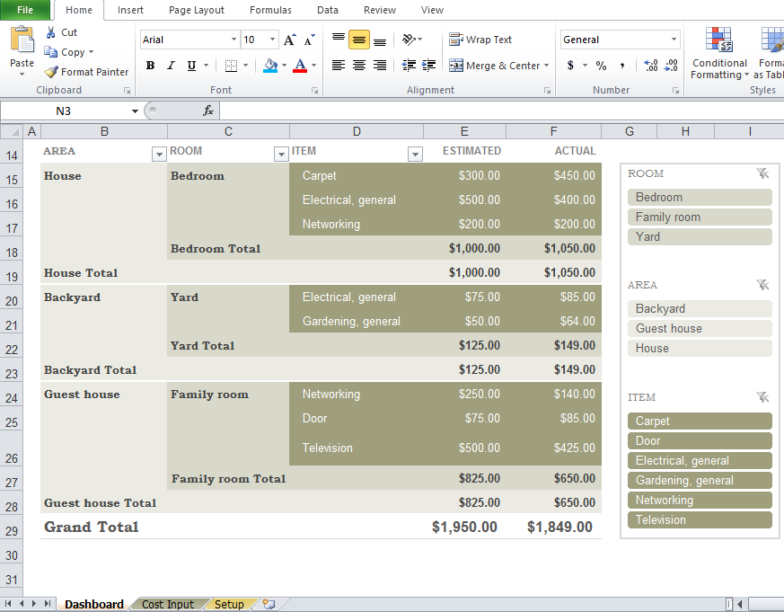 Free Home Renovation Budget Template Excel - Nisma.Info