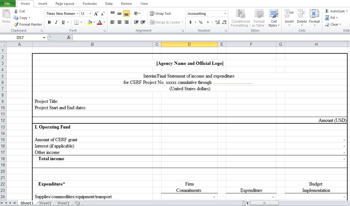 simple income and expenditure template excel