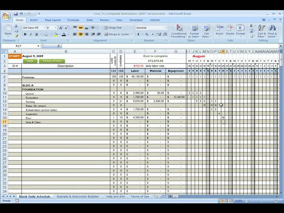 Free Download Professional Material List Template Excel TMP