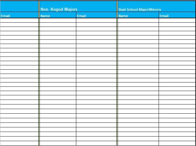 sign in sheet template