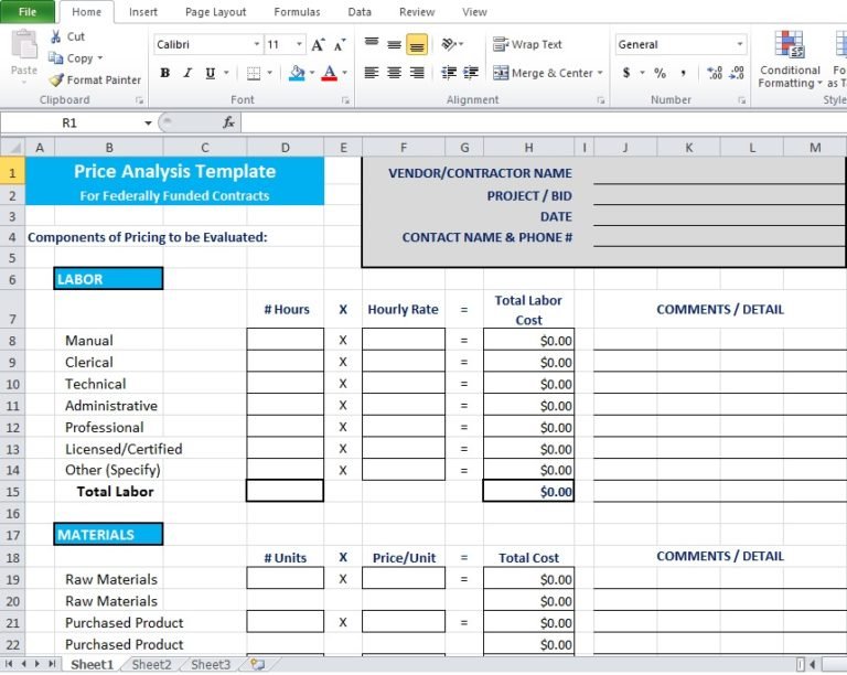 price-analysis-spreadsheet-template-excel-tmp