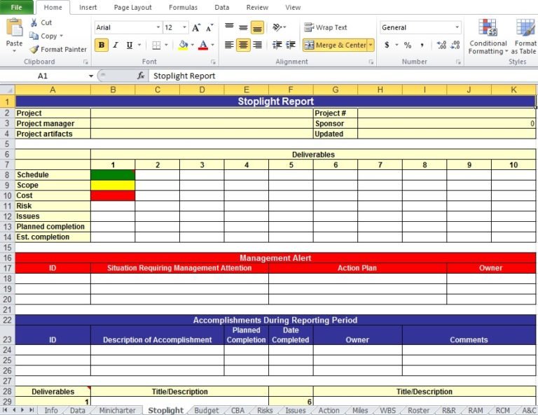 Get Project Work Plan Template In Xls - Excel TMP