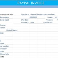 PayPal invoice template