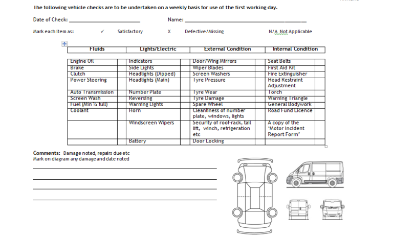 Vehicle Log Book Format Excel And Word - Excel Tmp