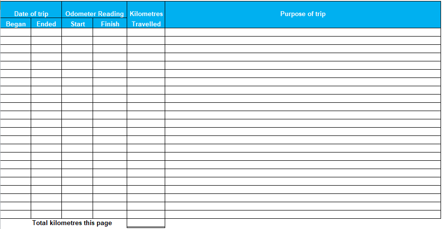 Vehicle Log Book Format Excel And Word  Excel TMP