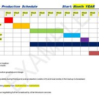 example production schedule template