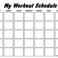 my workout schedule template