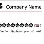 Editable Punch Card Template MS Word