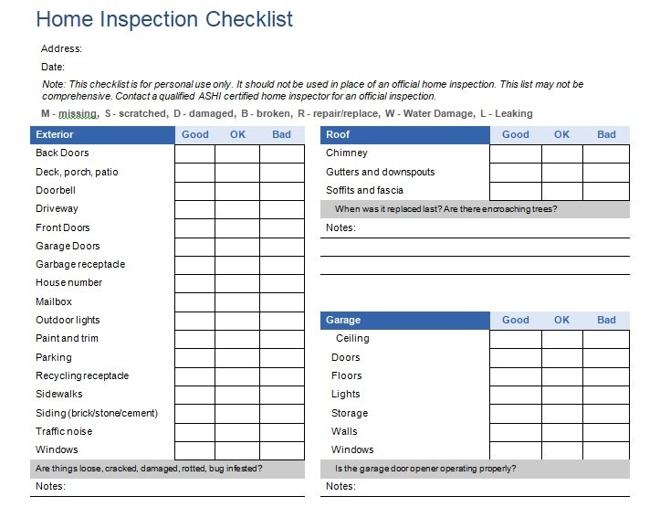 Free Printable Apartment Checklist Templates [Excel, PDF, Word]