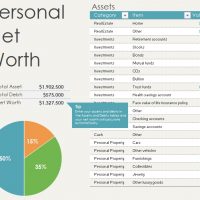 personal net worth worksheet