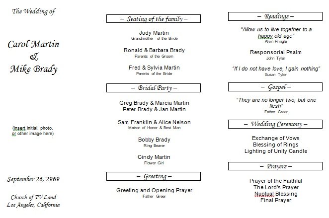 100% Free Printable Church Program Templates Excel TMP