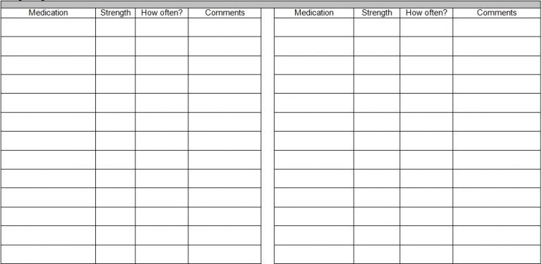 Printable Medical Expenses Tracking Spreadsheet [100% Free]
