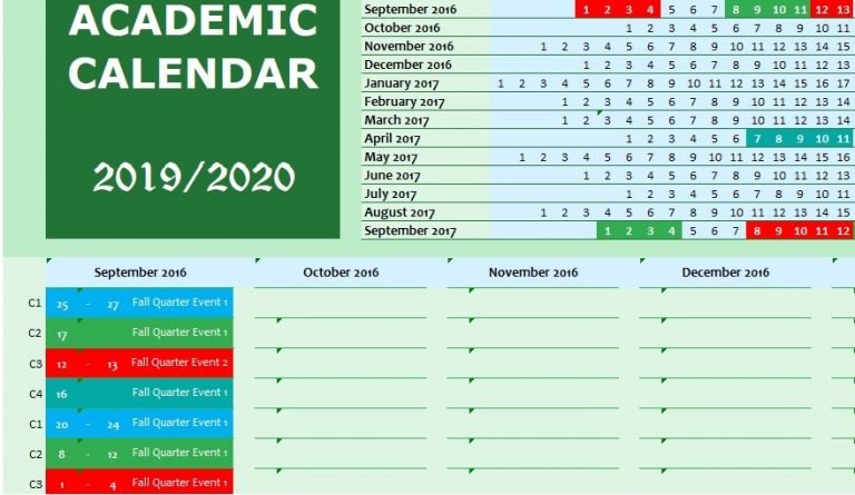 Calendar Templates Archives Excel TMP