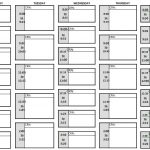 Download Free Printable Class Schedule Templates (Word, Excel)