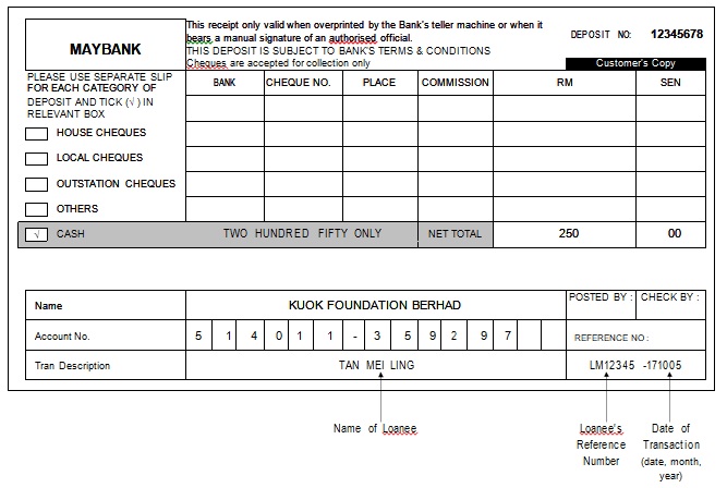 Printable Quickbooks Deposit Slip Template Excel TMP