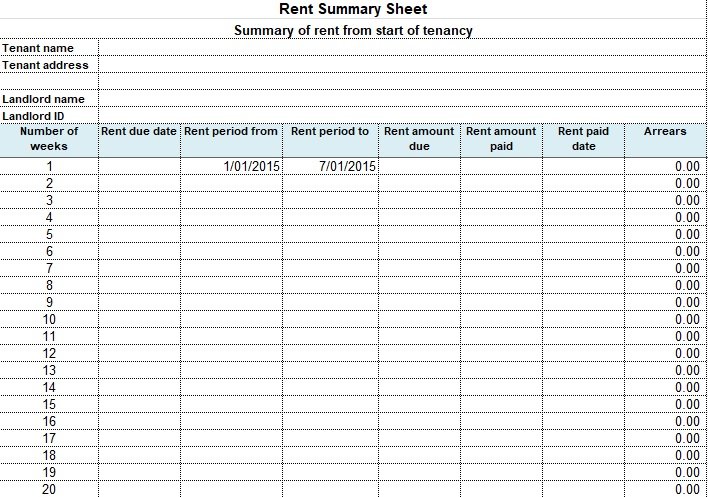 Free Rent Payment Tracker Spreadsheet - 4+ Rent Collection Excel Templates