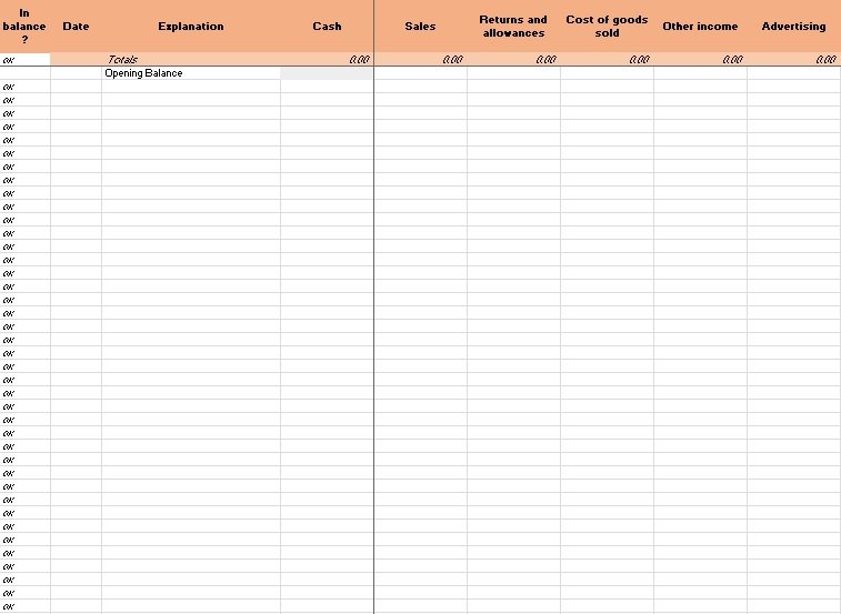 Bookkeeping Template For Small Business Excel TMP