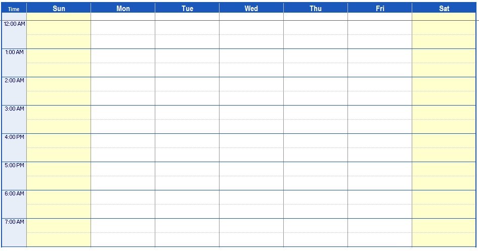 Free Printable Appointment Schedule Template for Excel Excel TMP