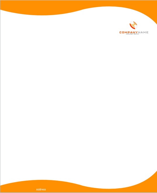 Professional Company Letterhead Template MS Word Excel TMP