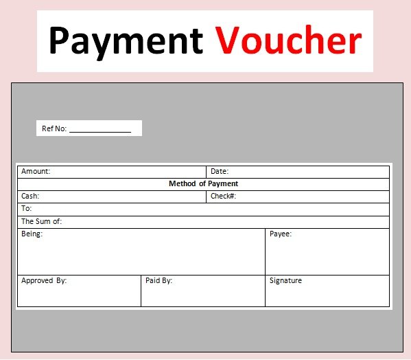 Sample Payment Voucher Template Excel Pdf Word Excel Tmp