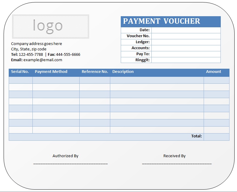 payment voucher template word free download