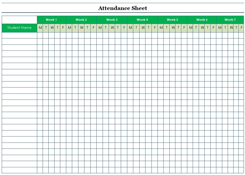 Employee Attendance Tracker Template Word Excel Excel TMP