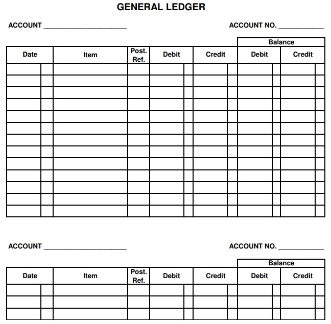 free printable ledger sheet pdf