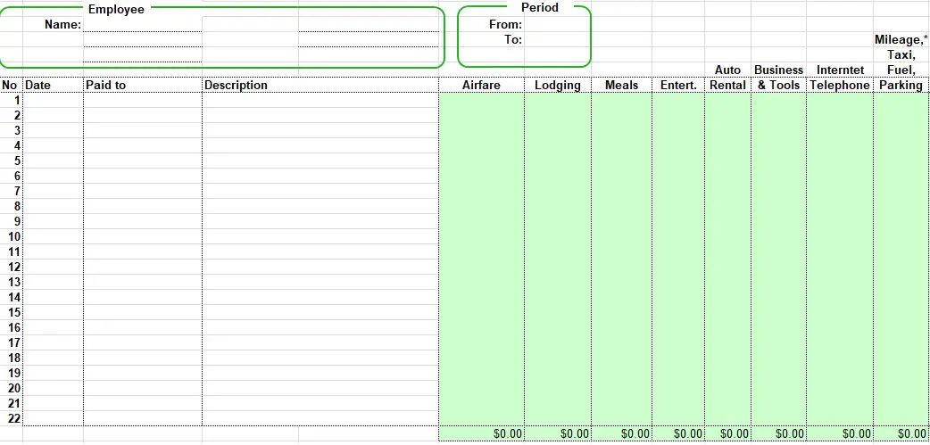 monthly expense tracker excel template