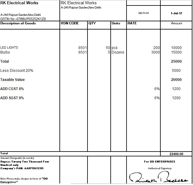 Tally Invoice Format Excel Download Excel TMP