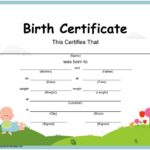 Free Birth Certificate Template (Word, PDF)