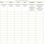 Free Address Book Template (Excel, Word, PDF)