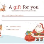 Free Christmas Gift Certificate Template (Word, PDF)