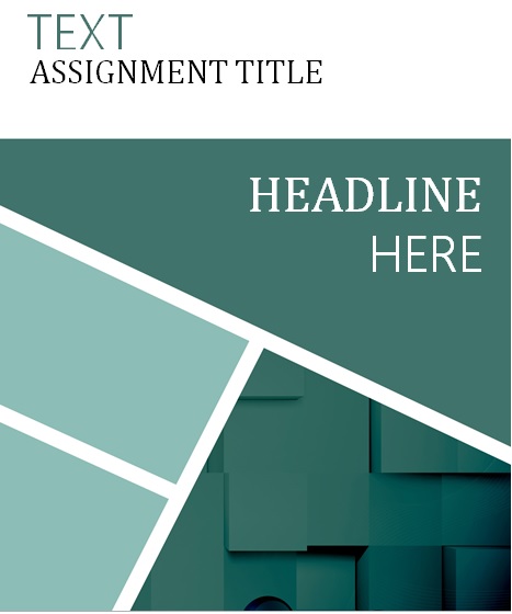 template for cover page for assignment