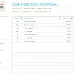 Free Construction Proposal Template [Word, Excel, PDF]