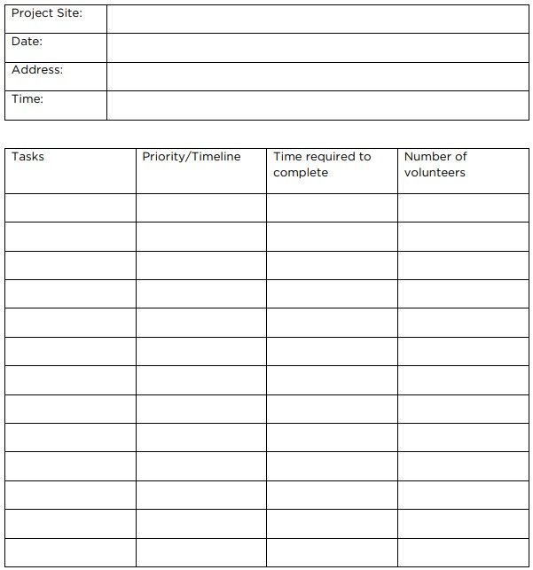 Free Project Task List Template (Excel Word PDF) Excel TMP