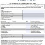 Employee Clearance Form Template (Word, PDF)