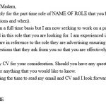Free Part-time Job Cover Letter (Word, PDF)