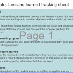 Printable Lessons Learned Template (Excel, Word, PDF)