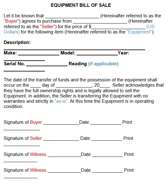 free-equipment-bill-of-sale-form-template-word-pdf-excel-tmp